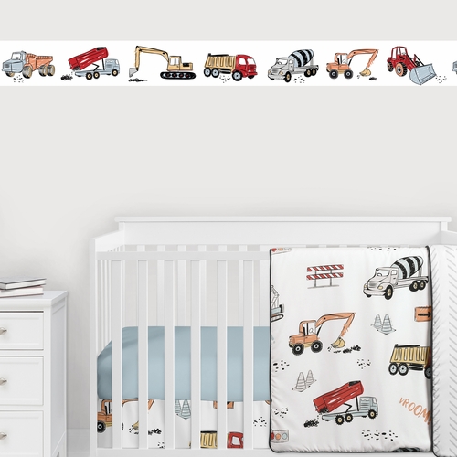 Construction Truck Collection Wallpaper Border