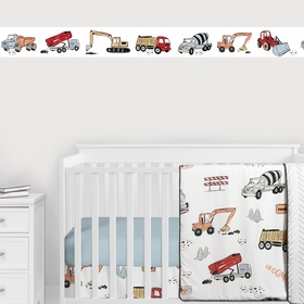 Construction Truck Collection Wallpaper Border