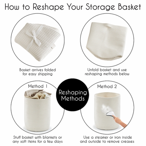 Construction Truck Collection Woven Laundry Rope Basket Hamper with Liner - alt image 5