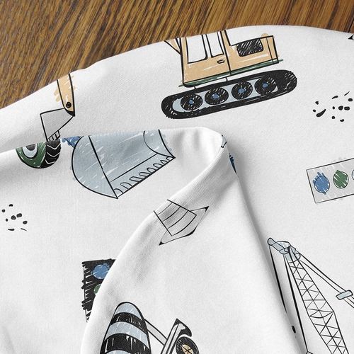 Construction Truck Green and Blue Collection Baby Cocoon and Beanie Hat - 2 Piece Set - alt image 3