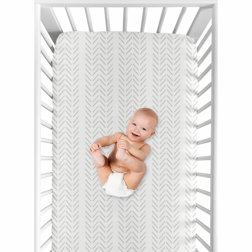 Construction Truck Green and Blue Collection Crib Sheet - Tire Print - alt image 3