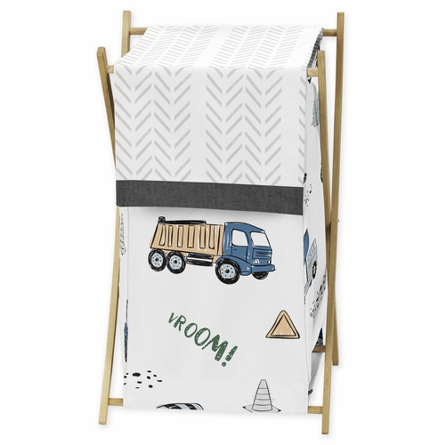 Construction Truck Green and Blue Collection Hamper