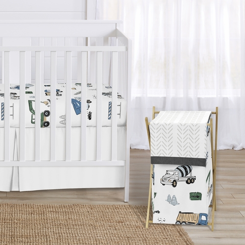 Construction Truck Green and Blue Collection Hamper - alt image 2