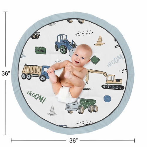 Construction Truck Green and Blue Collection Playmat - alt image 3