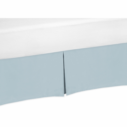 Construction Truck Green and Blue Collection Queen Bed Skirt