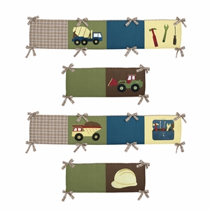 Construction Zone Collection Crib Bumper Pad
