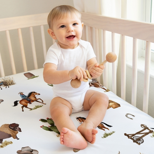 Country Western Collection 2 Pack Crib Sheets - alt image 4