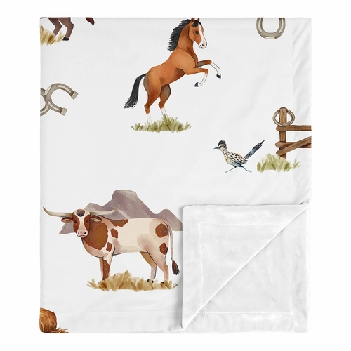 Country Western Collection Baby Blanket