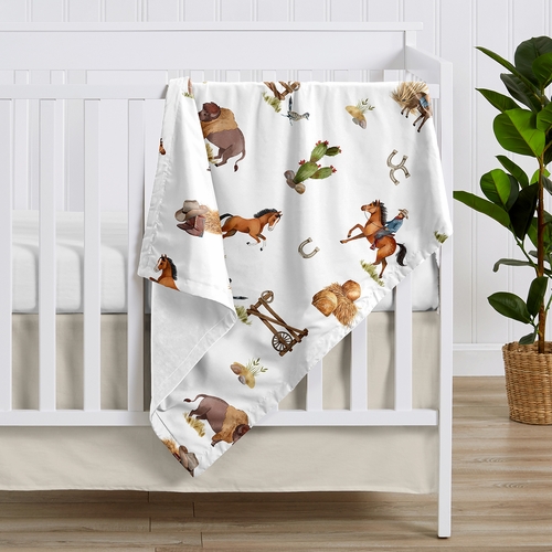Country Western Collection Baby Blanket - alt image 1