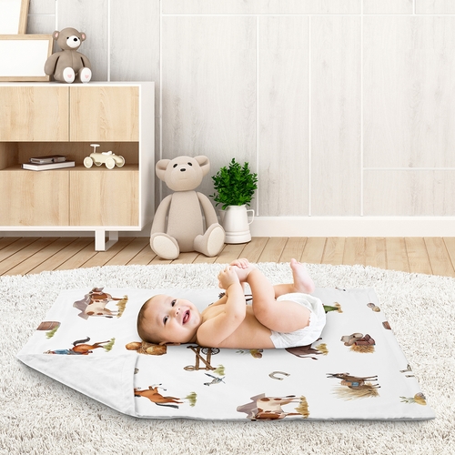 Country Western Collection Baby Blanket - alt image 2