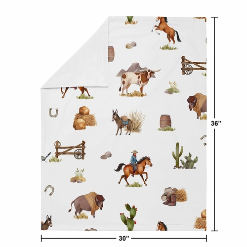 Country Western Collection Baby Blanket - alt image 3