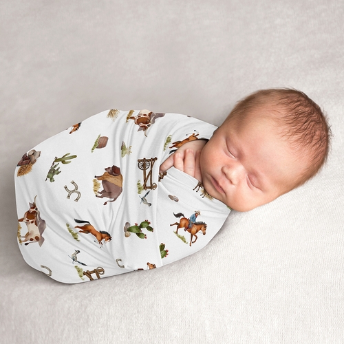 Country Western Collection Baby Swaddle Blanket