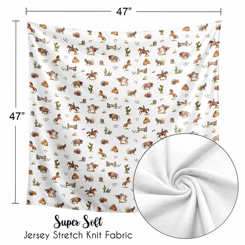 Country Western Collection Baby Swaddle Blanket - alt image 4
