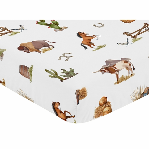 Country Western Collection Crib Sheet - alt image 2