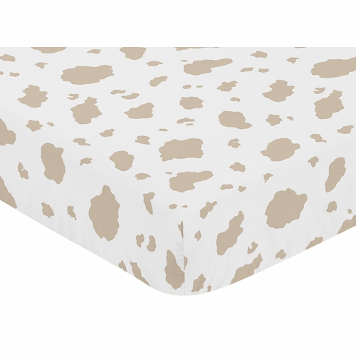 Country Western Collection Crib Sheet - Cow Print - alt image 2