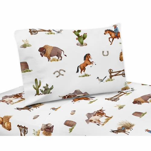 Country Western Collection Twin Sheet Set