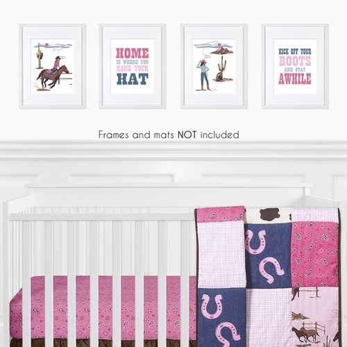 Cowgirl Collection Wall Art Prints - Set of 4 - alt image 1