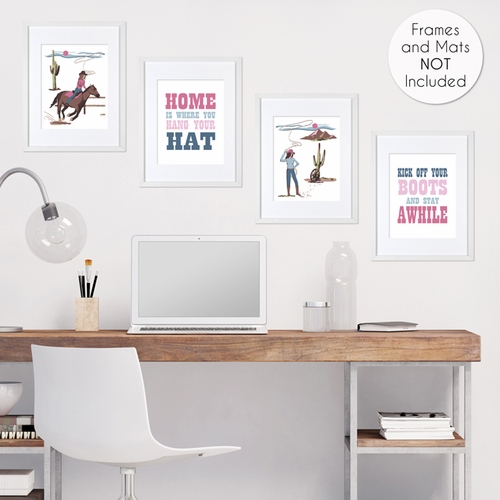 Cowgirl Collection Wall Art Prints - Set of 4 - alt image 3