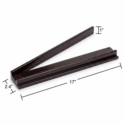 (17in.) Dark Brown Wooden Mahjong Racks with Pushers & Travel Bag - Set of 4 - alt image 1