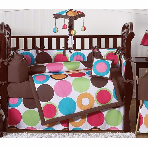 Deco Dot 9 Piece Crib Bedding Collection