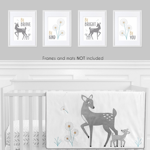 Deer Collection Wall Art Prints - Set of 4 - alt image 1