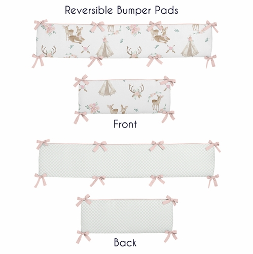 Deer Floral 9 Piece  Crib Bedding Collection - alt image 1