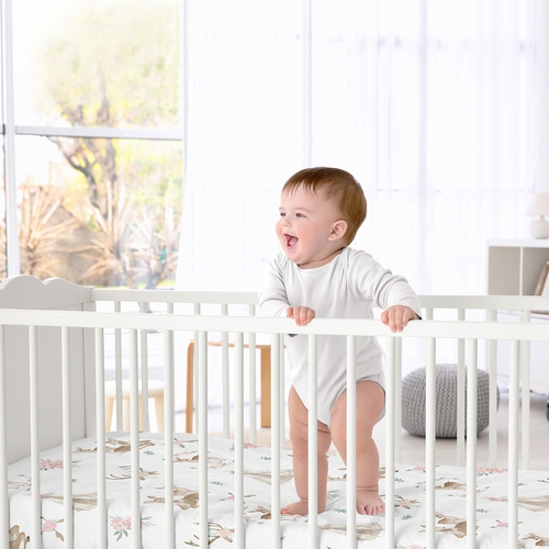 Deer Floral Collection 2 Pack Crib Sheets - alt image 3