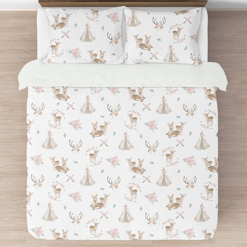 Deer Floral Collection Full/Queen Bedding - alt image 2