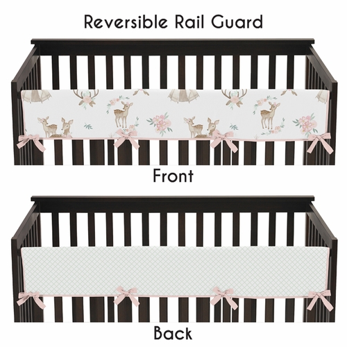 Deer Floral Collection Long Rail Guard Cover