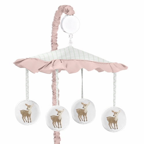 Deer Floral Collection Musical Mobile