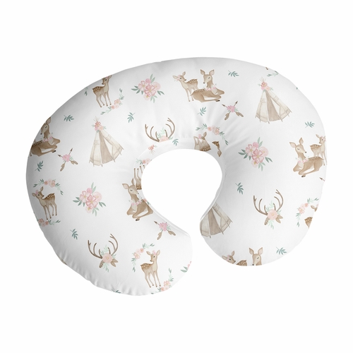 Deer Floral Collection Nursing Breastfeeding Pillow Cover