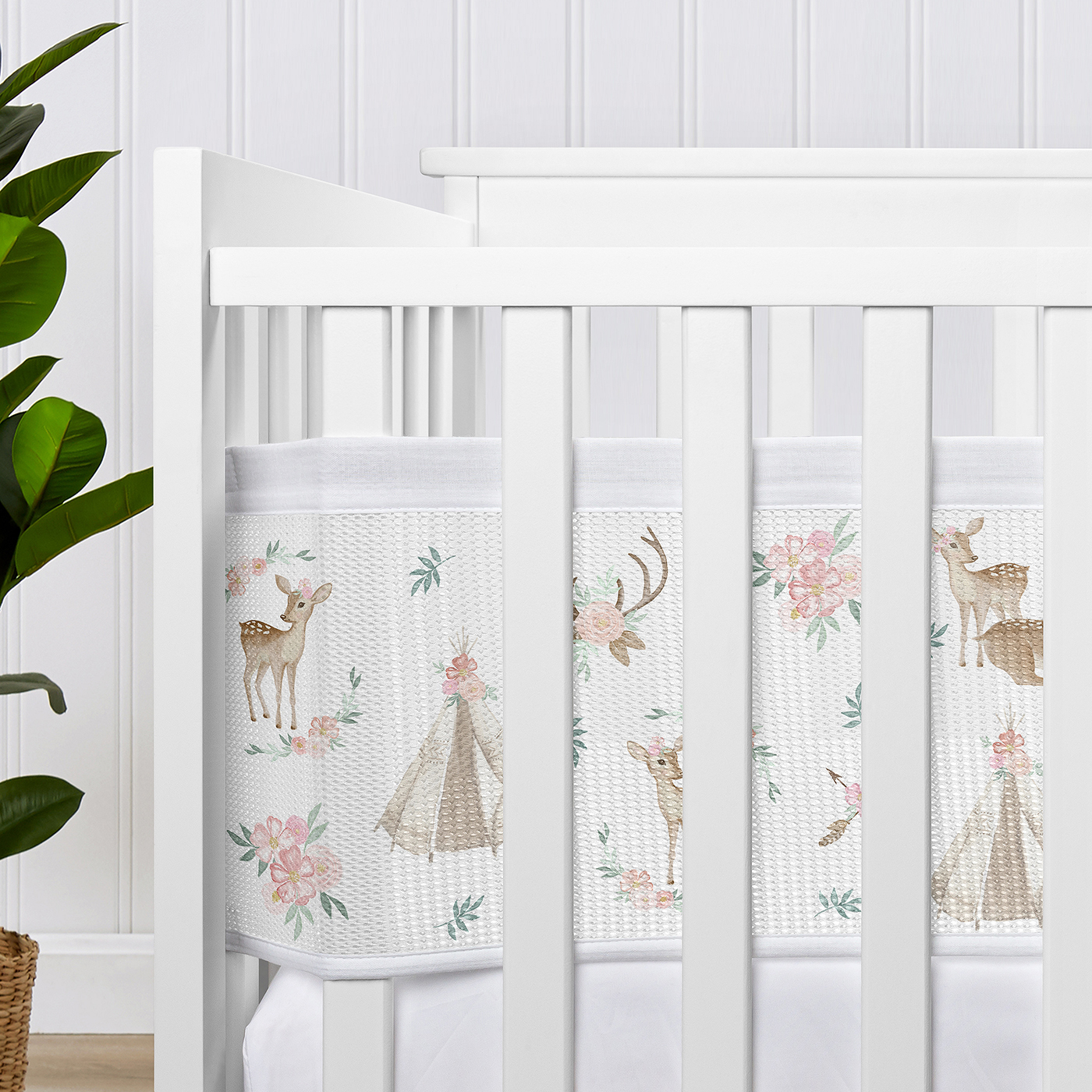 Deer Floral Collection Sweet Jojo Designs + BreathableBaby Breathable