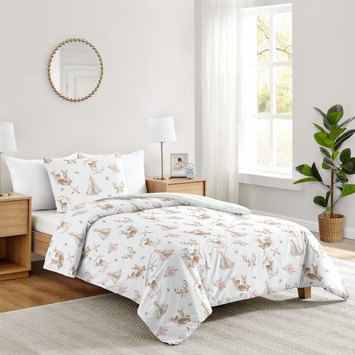 Deer Floral Collection Twin Bedding - alt image 1