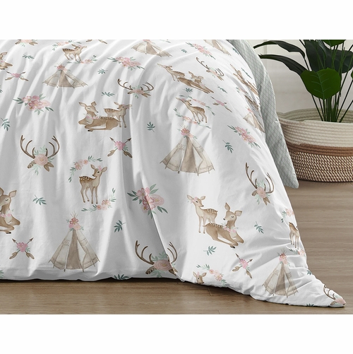 Deer Floral Collection Twin Bedding - alt image 5
