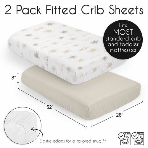 Desert Sun Collection 2 Pack Crib Sheets - alt image 5