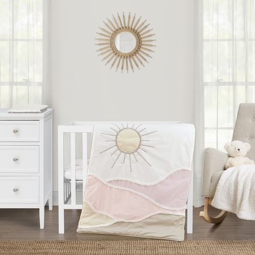 Desert Sun Collection 3 Piece Mini Crib Bedding Set