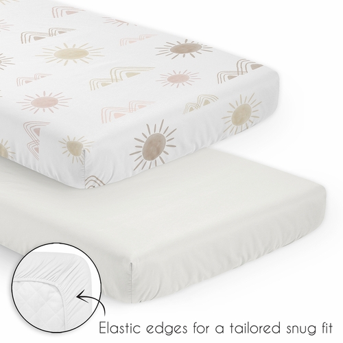 Desert Sun Collection 3 Piece Mini Crib Bedding Set - alt image 3