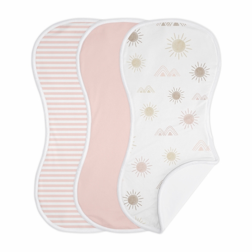 Desert Sun Collection Absorbent Burp Cloths - 3 Pack Set