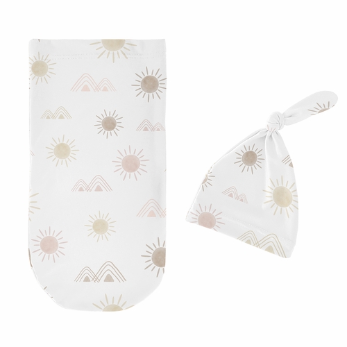 Desert Sun Collection Baby Cocoon and Beanie Hat - 2 Piece Set - alt image 1