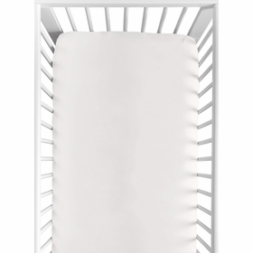 Desert Sun Collection Crib Sheet - Solid Ivory