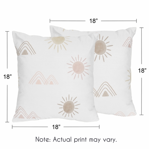 Desert Sun Collection Decorative Accent Throw Pillows - Set of 2 - alt image 2