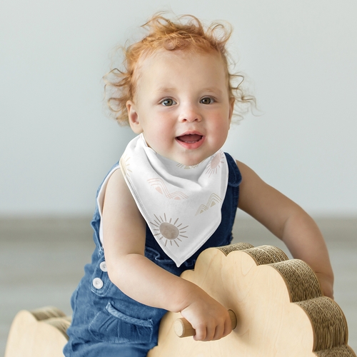 Desert Sun Collection Fabric Bandana Baby Bibs - 3 Pack Set - alt image 3