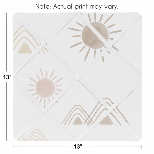 Desert Sun Collection Fabric Memo Board - alt image 2