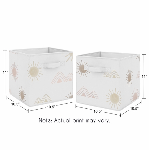 Desert Sun Collection Foldable Fabric Storage Bins - alt image 2