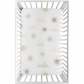 Desert Sun Collection Mini Crib Sheet