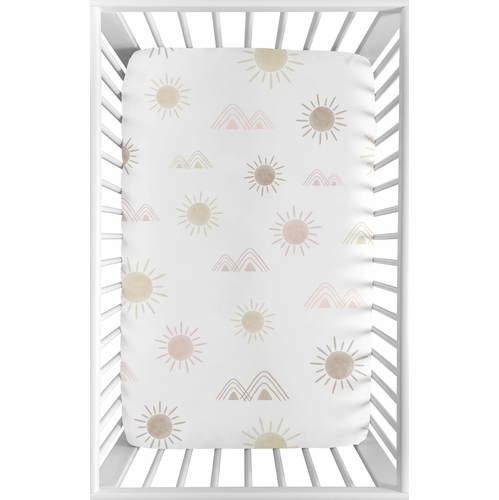 Desert Sun Collection Mini Crib Sheet