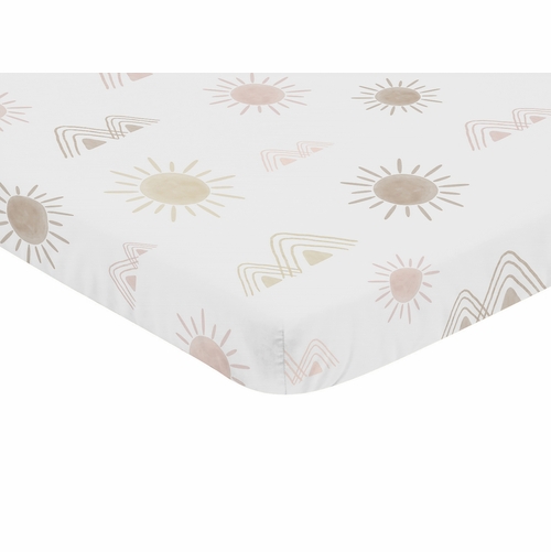 Desert Sun Collection Mini Crib Sheet - alt image 1