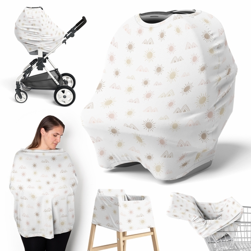 Desert Sun Collection Multi Use Baby Car Seat and Nursing Cover