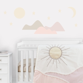 Desert Sun Collection Peel and Stick Wall Decal Stickers - Set of 4 Sheets