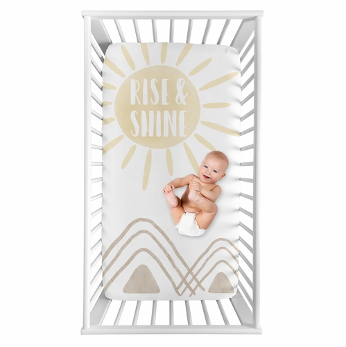 Desert Sun Collection Photo Op Crib Sheet - Rise and Shine